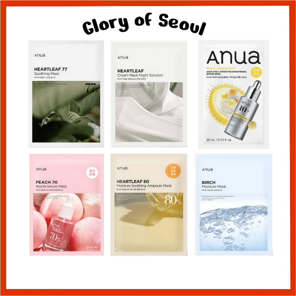 ANUA Sheet Mask 10Types 1Sheet