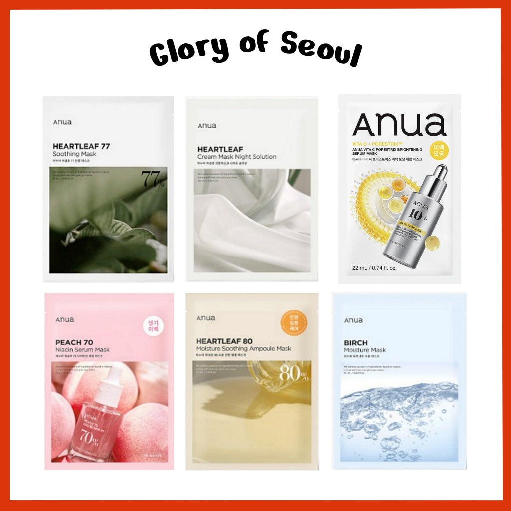 ANUA Sheet Mask 6Types 10Sheets