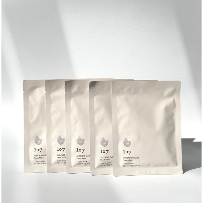 Mascarilla facial 107 AVOCADO CUDDLE (set de 5 unidades)