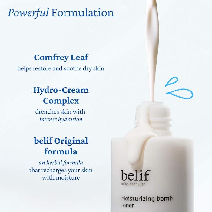 Tónico Hidratante Moisturizing Bomb de BELIF, 200 ml