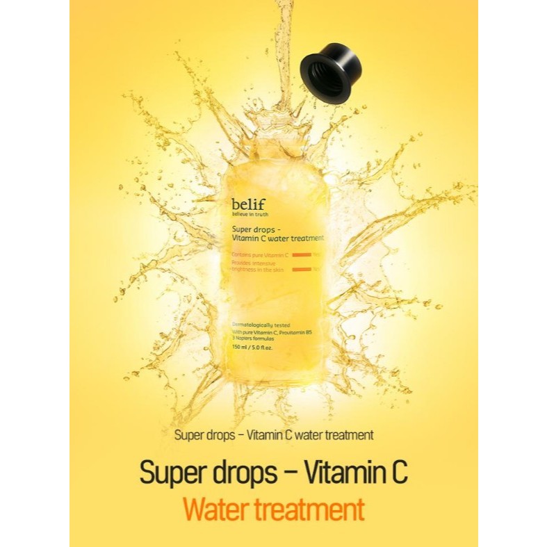 Tratamiento de agua con vitamina C Super Drops de BELIF, 150 ml