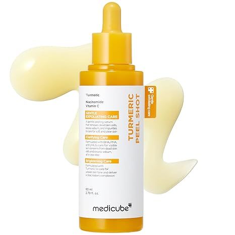 MEDICUBE Hypochlorous Acid Peel Shot 80ml, Kojic Acid Turmeric Peel Shot 80ml