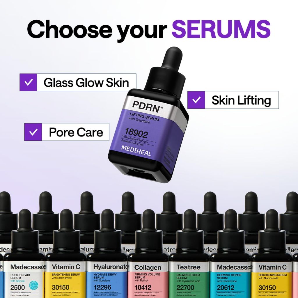 MEDIHEAL PDRN Lifting Serum with Sqaualene (Original Product 40ml / Refill 10ml)