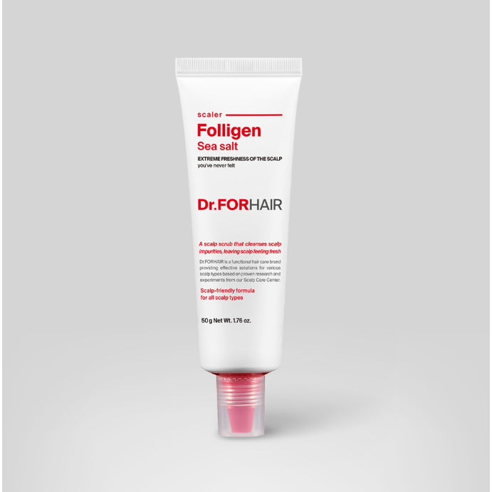 [Renewed] DR.FORHAIR Folligen Thickening Sea Salt Exfoliator 250g, Conditioning Mask 200ml