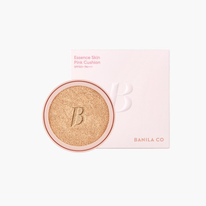 BANILA CO Essence Skin Pink Cushion | Cushion completo y recambio | 6 tonos