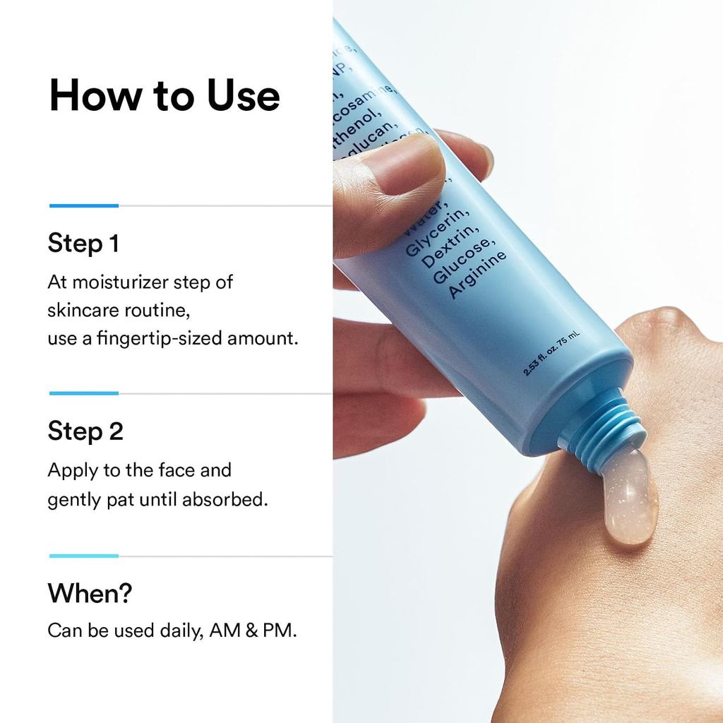 Abib Hyaluronic Boom Creme Water Tube 75ml | Crema hidratante facial con ácido hialurónico y ceramidas