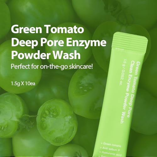 SUNGBOON EDITOR Green Tomato Deep Pore Clean Enzyme Powder Wash 1.5g x 10 uds