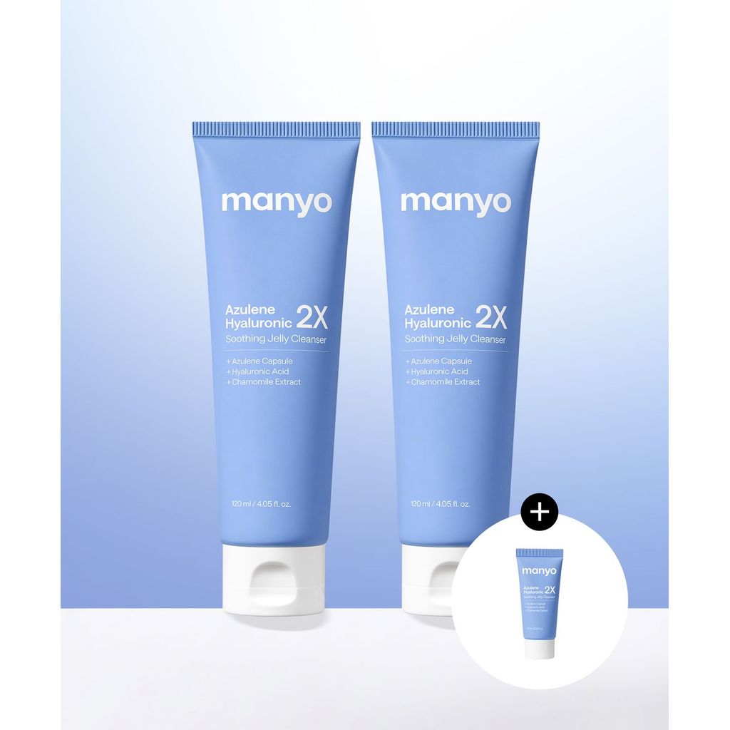Manyo Azulene Hyaluronic 2X Soothing Jelly Cleanser 120ml | Limpiador Facial Coreano