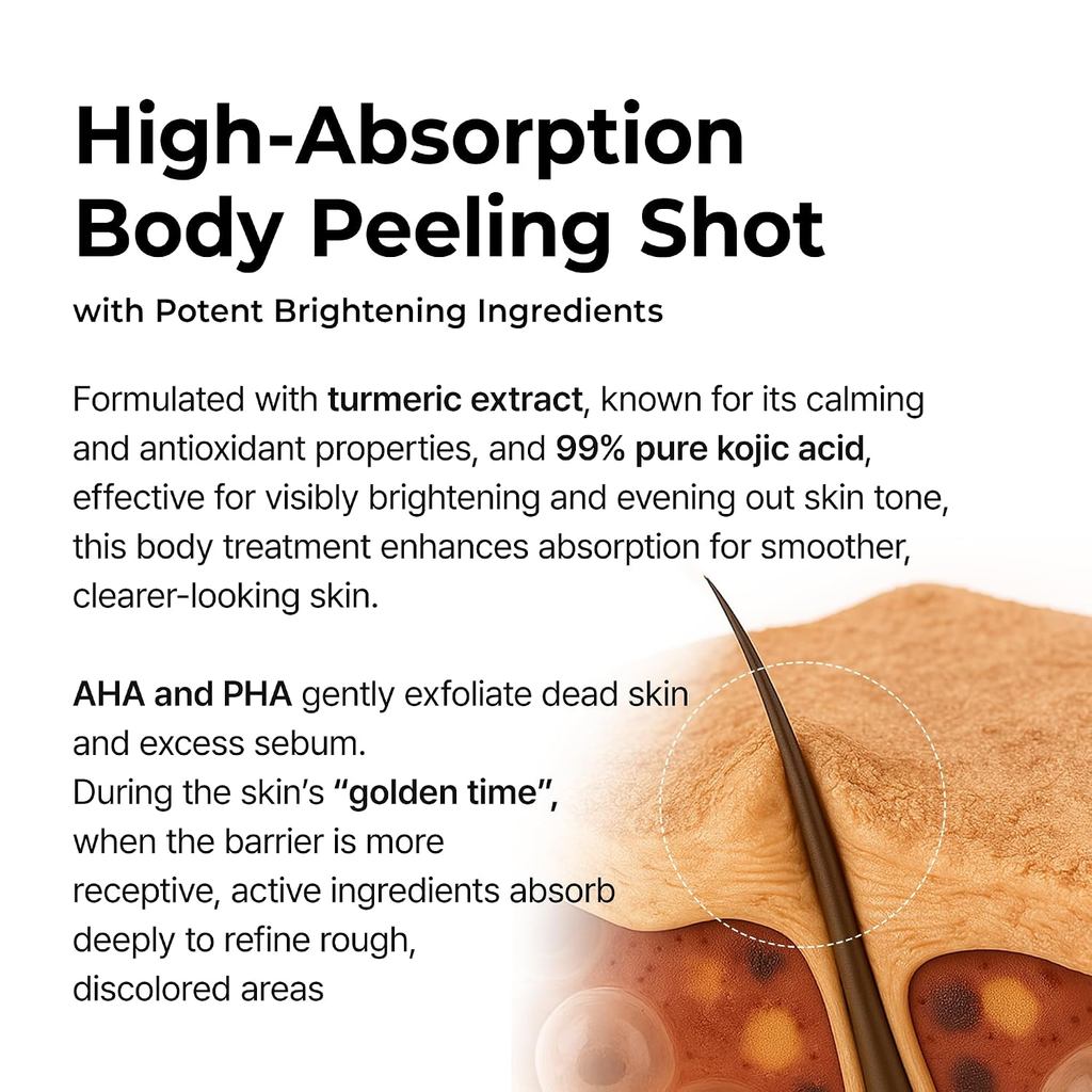 Dr. Melaxin Peel Shot Spray exfoliante con ácido kójico y cúrcuma 200 ml
