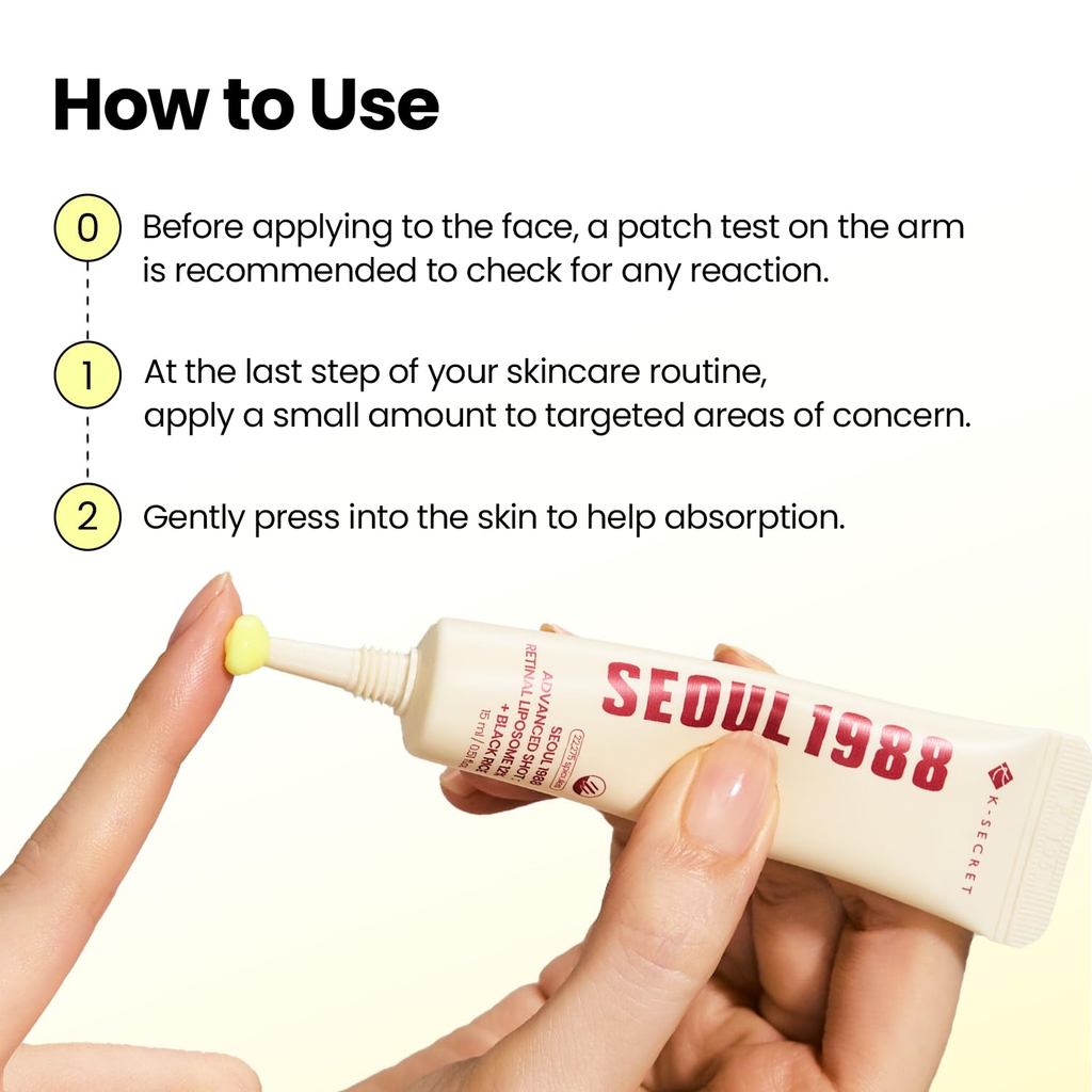 K-SECRET SEOUL 1988 Advanced Shot Retinal Liposome 12% + Arroz Negro 15ml
