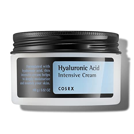 COSRX Hyaluronic Acid Moisturizing Cream, Long-lasting Hydration, Rich Moisturizer for Sensitive Skin 3.53 oz