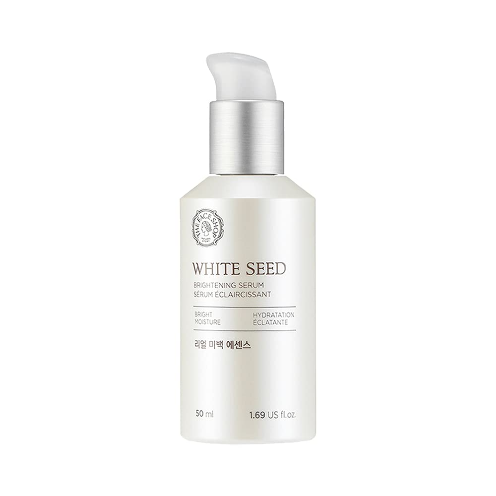 The Face Shop Whiteseed Brightening Serum | Deep Skin Brightening, Boost Moisturization & Pore Minimize | Skin Texture & Clarity Improvement, Dullness Reducing, 1.69 Fl Oz