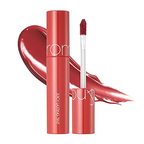 rom&nd Juicy Lasting Tint 06 FIG FIG, Vivid color, Juicy & Glossy Finish, Long-lasting, MLBB, moisturizing, Highly-Pigmented, Clear & Natural Makeup, Lip Tint for Daily Use, K-beauty, 5.5g / 0.2 oz