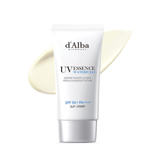 d'Alba Italian White Truffle Waterfull Essence Sunscreen, SPF50+ PA++++ vegan chemical waterfull sunscreen,50ml