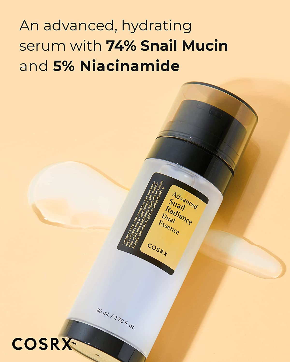 COSRX Niacinamide 5% + Snail Mucin 74% Dual Essence
