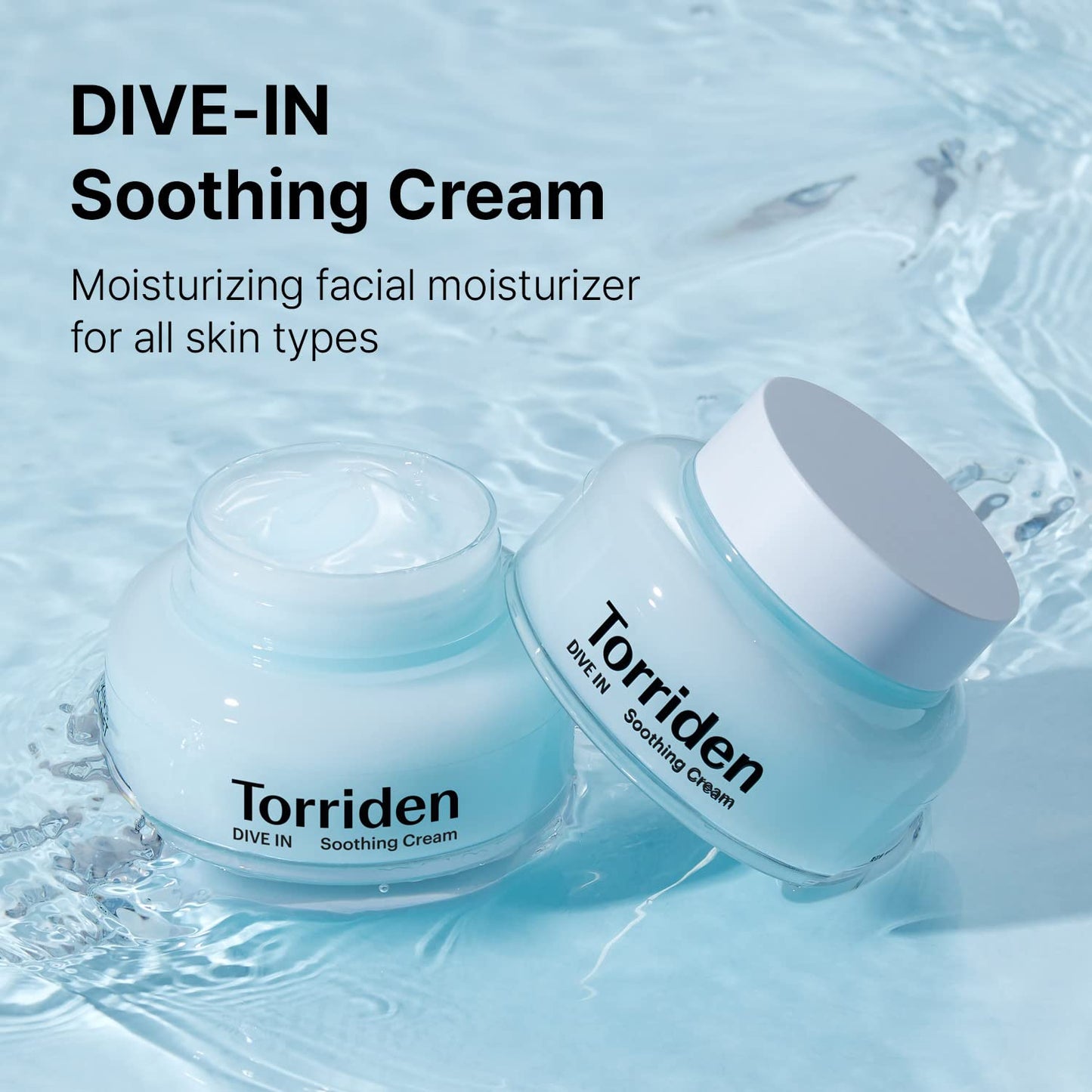 Torriden DIVE-IN Low-Molecular Hyaluronic acid Soothing Cream 3.38 fl oz