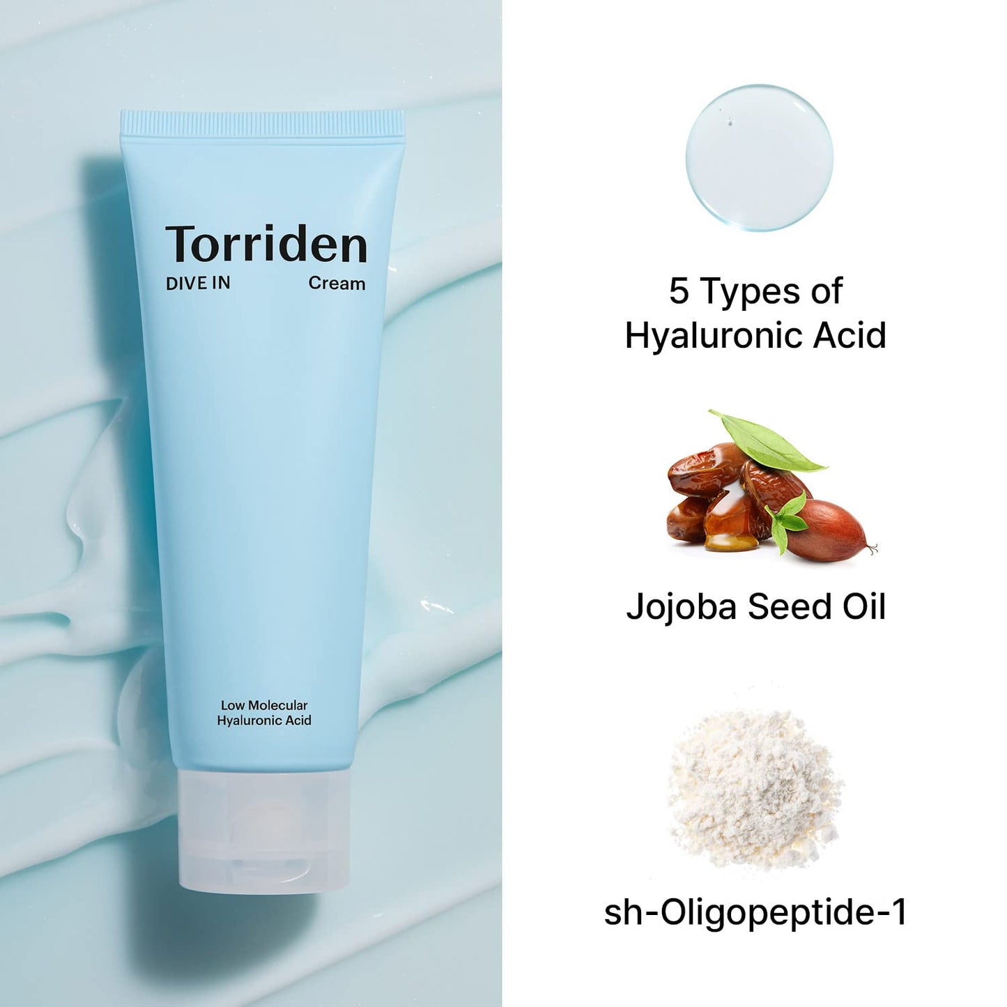 Torriden DIVE-IN Low-Molecular Hyaluronic Acid Cream 2.71 fl oz |