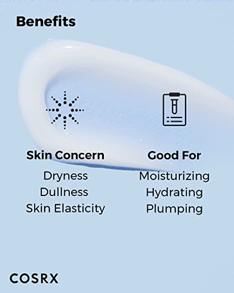 COSRX Hyaluronic Acid Moisturizing Cream, Long-lasting Hydration, Rich Moisturizer for Sensitive Skin 3.53 oz